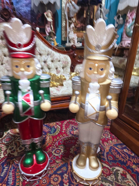 🎄❄️🎄 Imperial Christmas Nutcrackers – Monumental Duo with LED Lights 🎄❄️🎅