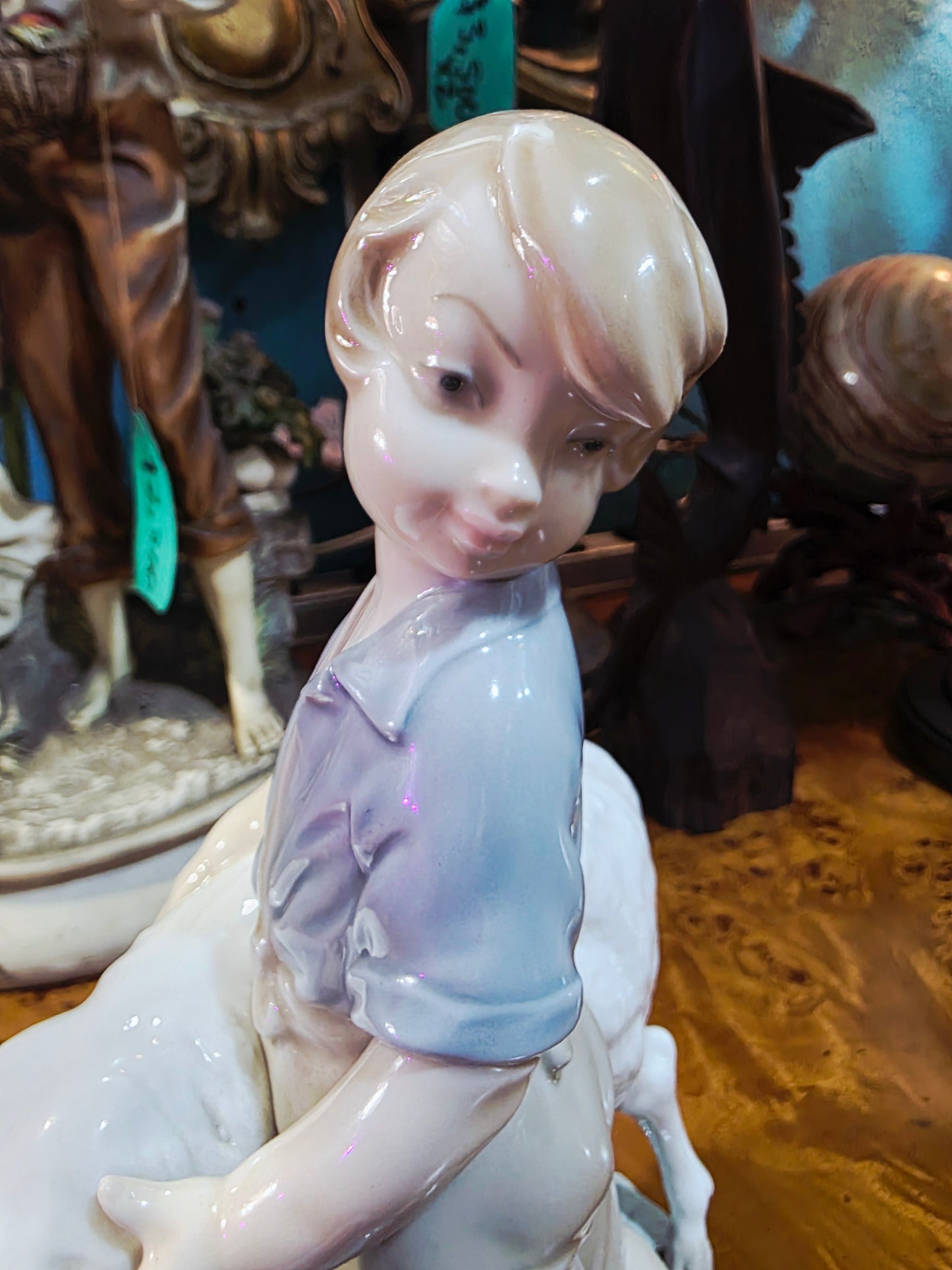 🎨 Niño con Carnero 🐏 Nao de Lladró | Año de emisión: Siglo XX