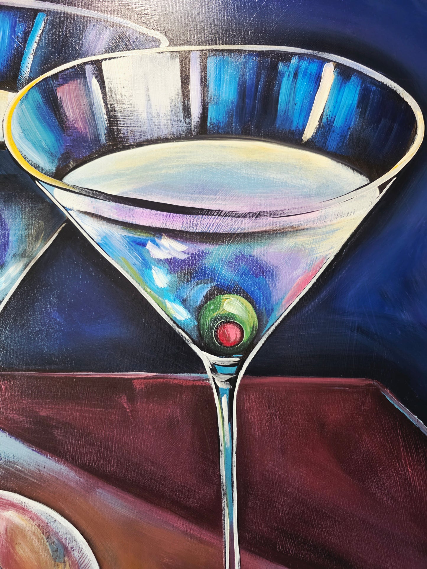 Cuadro al Oleo Firmado por Pat – Elegancia Contemporánea 🌿🖌️🎨