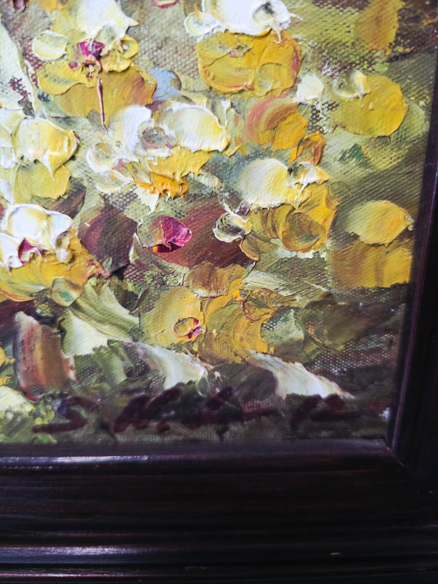 Cuadro al Oleo Firmado por S.N.L. – Paisaje Costero Mediterráneo 🌸🏛️🌸