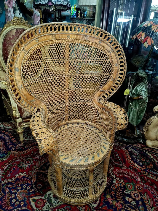 🌿Silla De Pavo Real, Estilo Emmanuello de la decada de 1970🌿