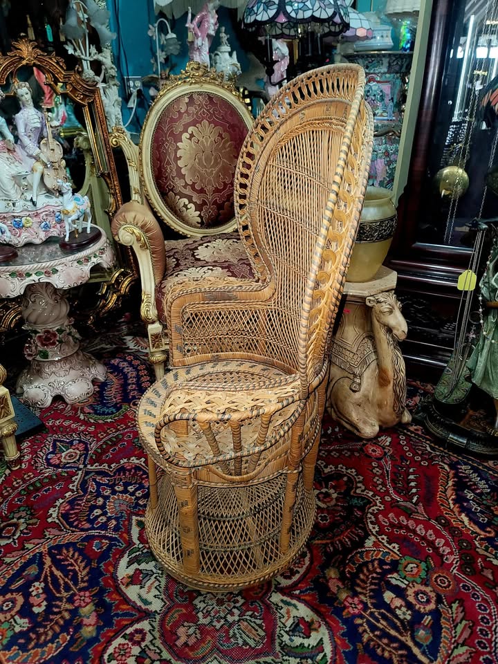 🌿Silla De Pavo Real, Estilo Emmanuello de la decada de 1970🌿