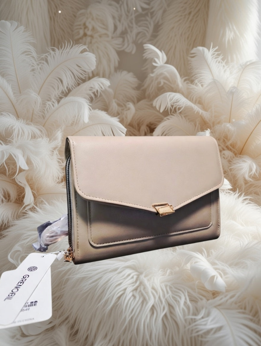🕊️👜 Greenobil Beige Bolso Para Dama – Elegancia Atemporal y Pureza Sofisticada ✨🌸