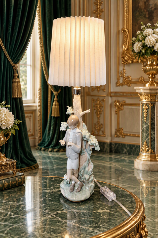 Lladó Sculpture "Boy Feeding Dove" #4508 ✨🏛️
