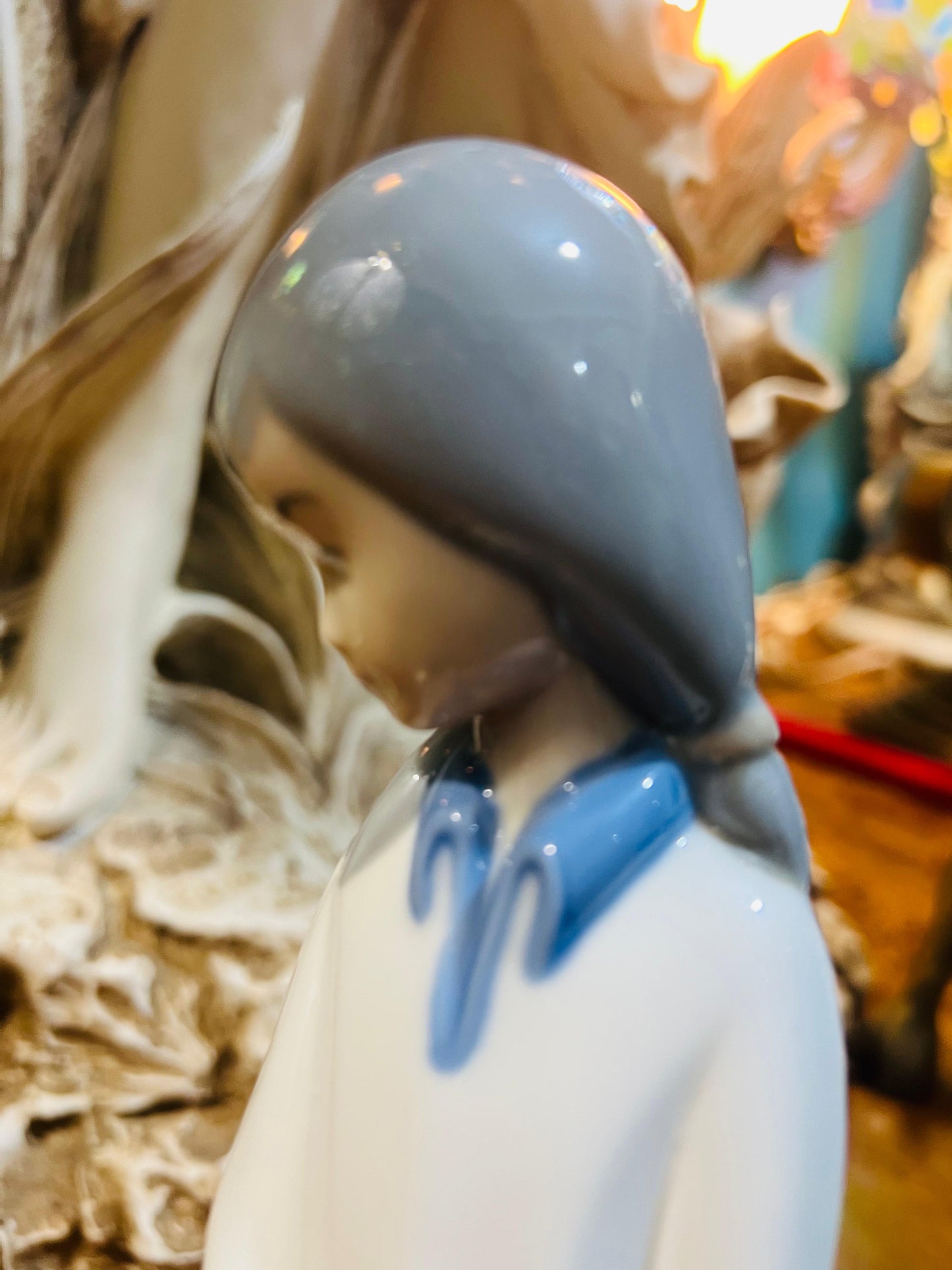🎨Jovencita con vestido azul de REX Valencia🎨