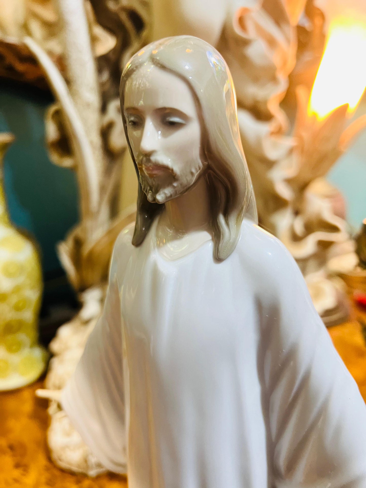 🌟 Escultura de Jesús en Porcelana Fina de Lladro - Modelo 5767 Año de emision 1982 🕊️✨