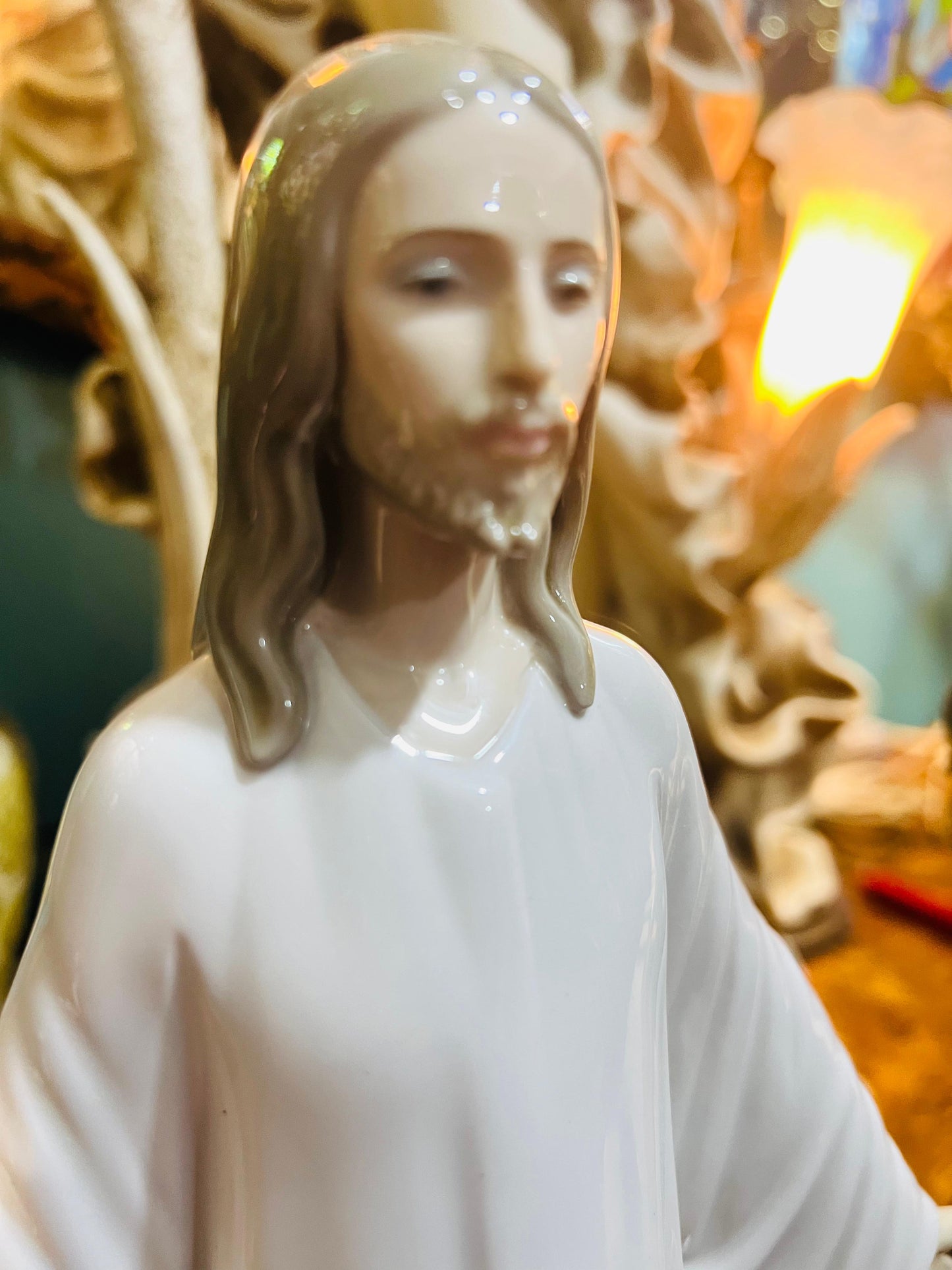 🌟 Escultura de Jesús en Porcelana Fina de Lladro - Modelo 5767 Año de emision 1982 🕊️✨