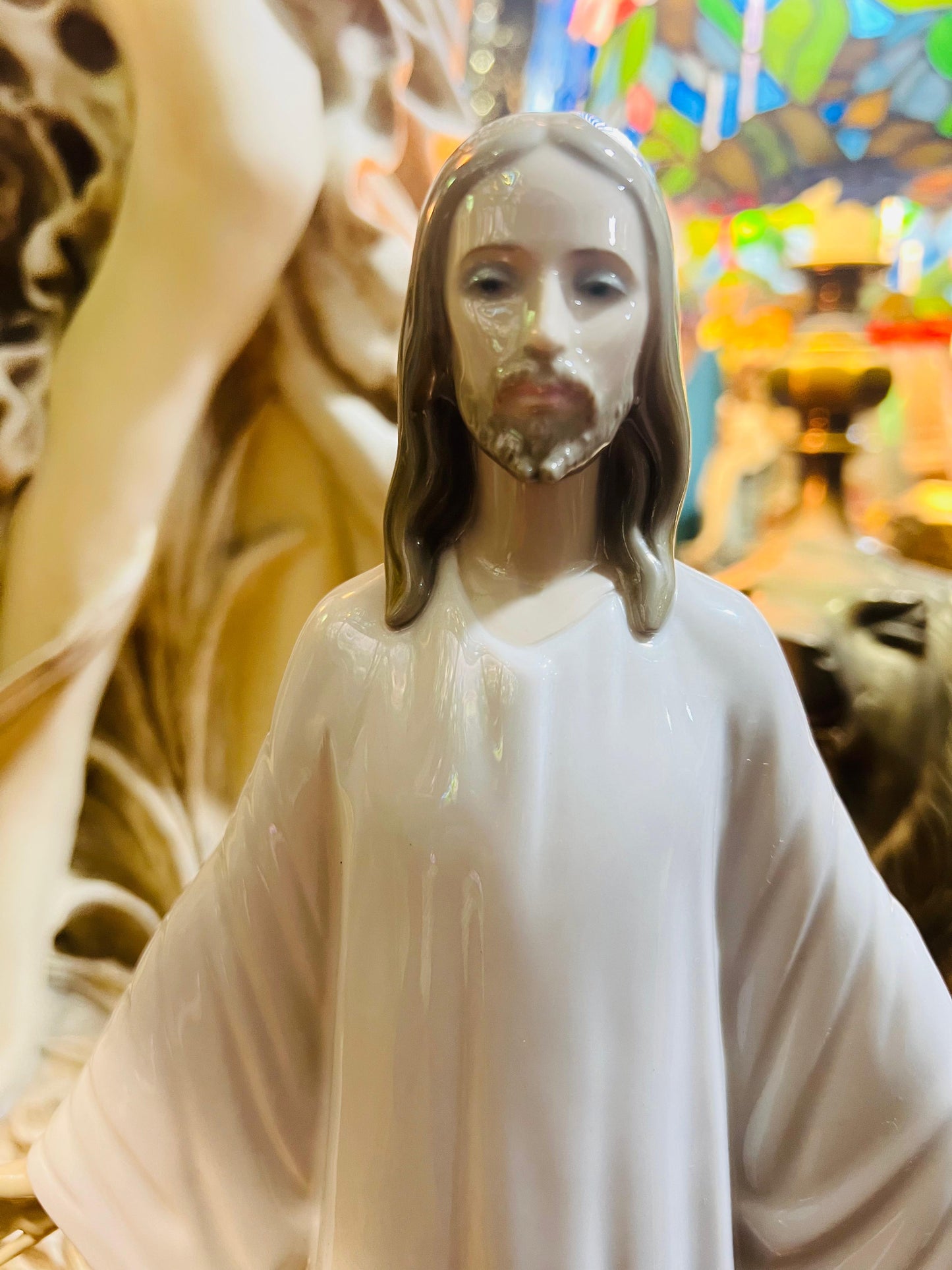 🌟 Escultura de Jesús en Porcelana Fina de Lladro - Modelo 5767 Año de emision 1982 🕊️✨