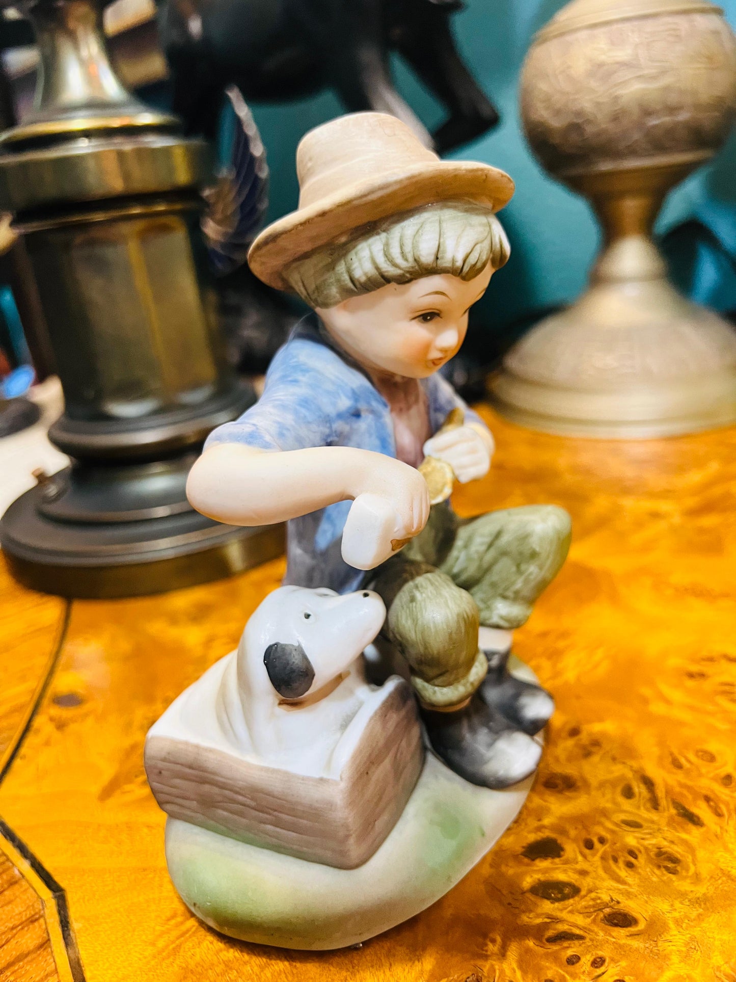 🍾Figura Campestre Capo Del Monte de Porcelana para tu Colección de Antigüedades 🍾