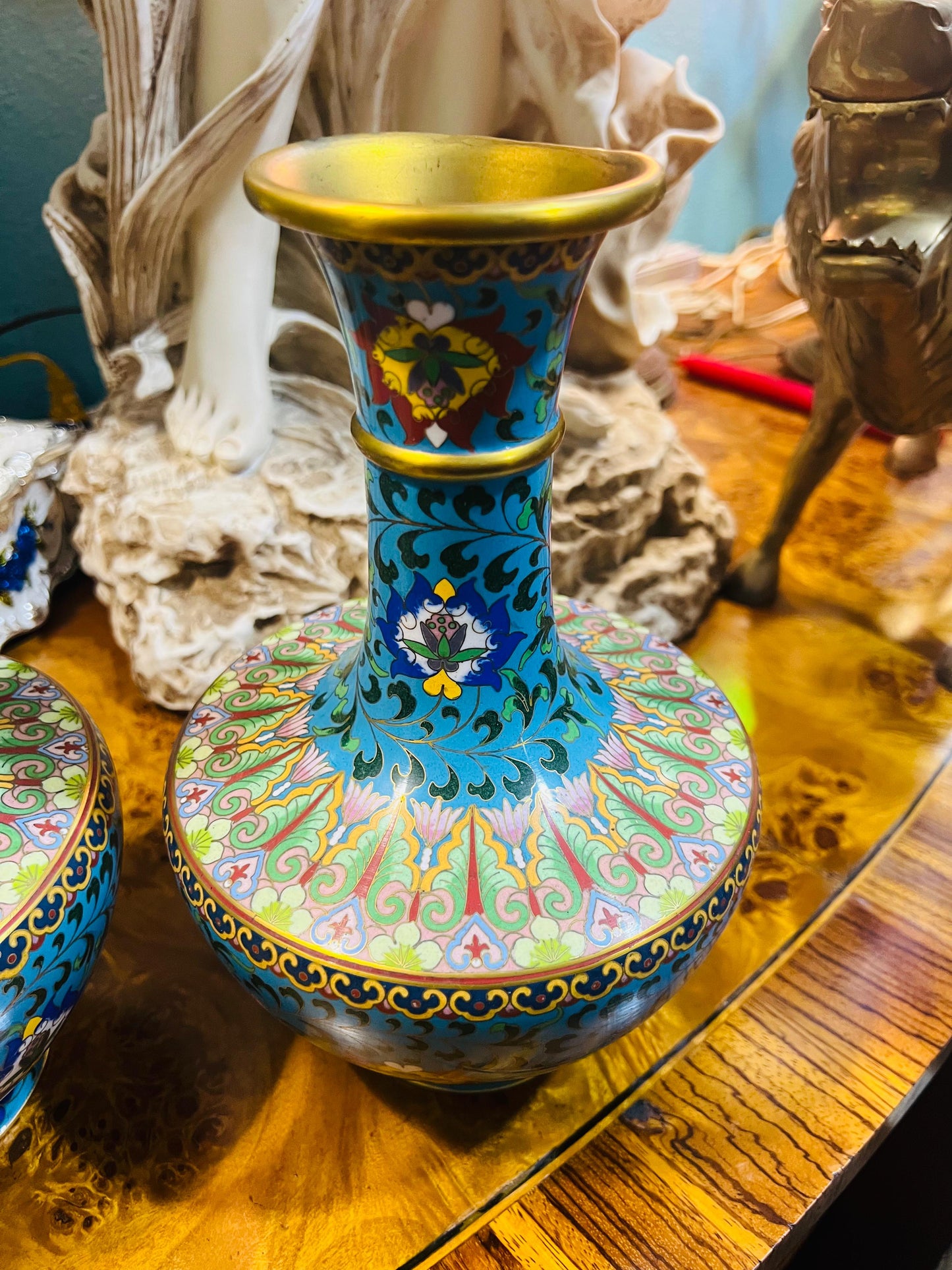 🌟 Jarrones de Cloisonné de Principios del Siglo XX 🏺✨