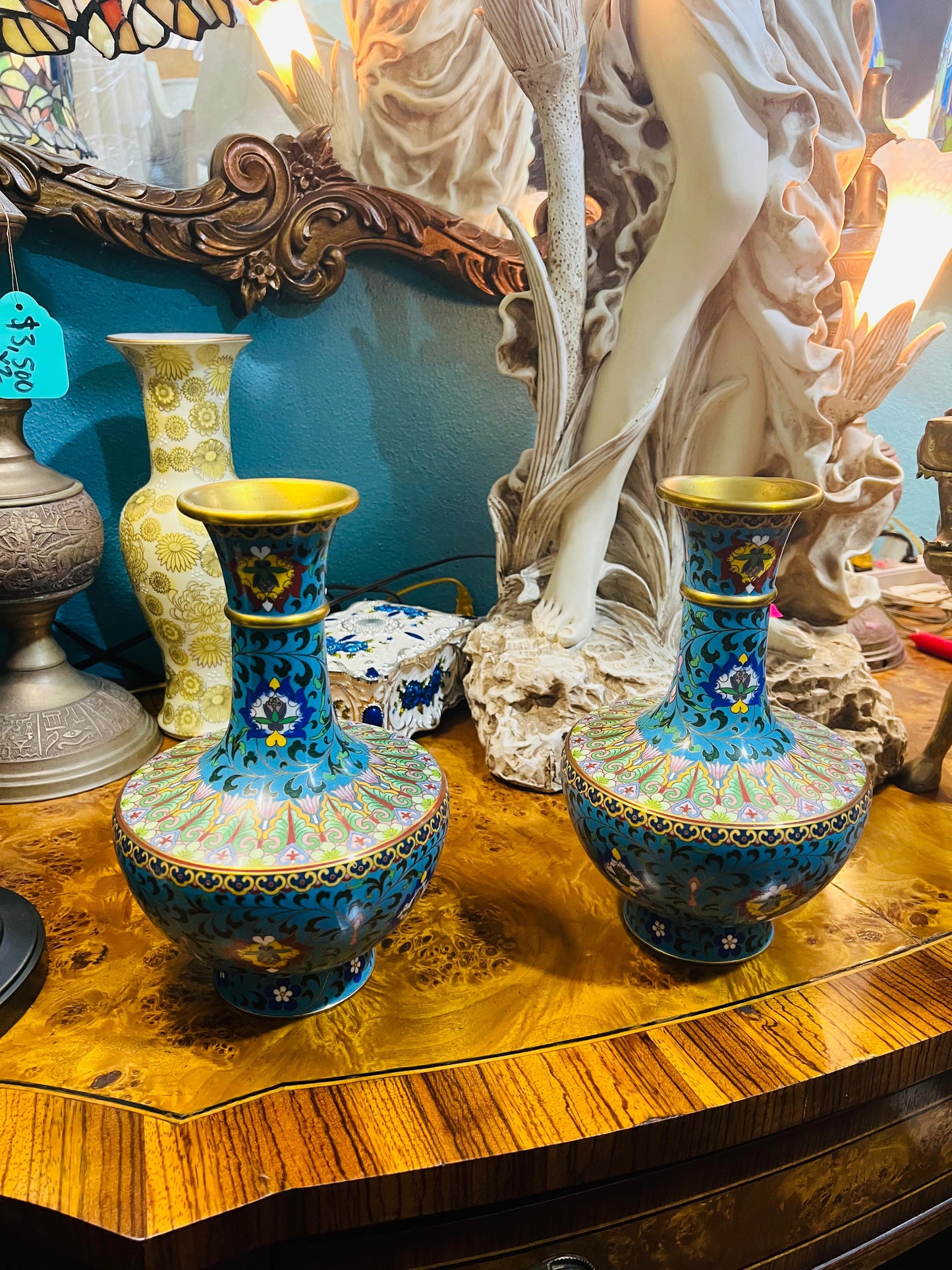 🌟 Jarrones de Cloisonné de Principios del Siglo XX 🏺✨