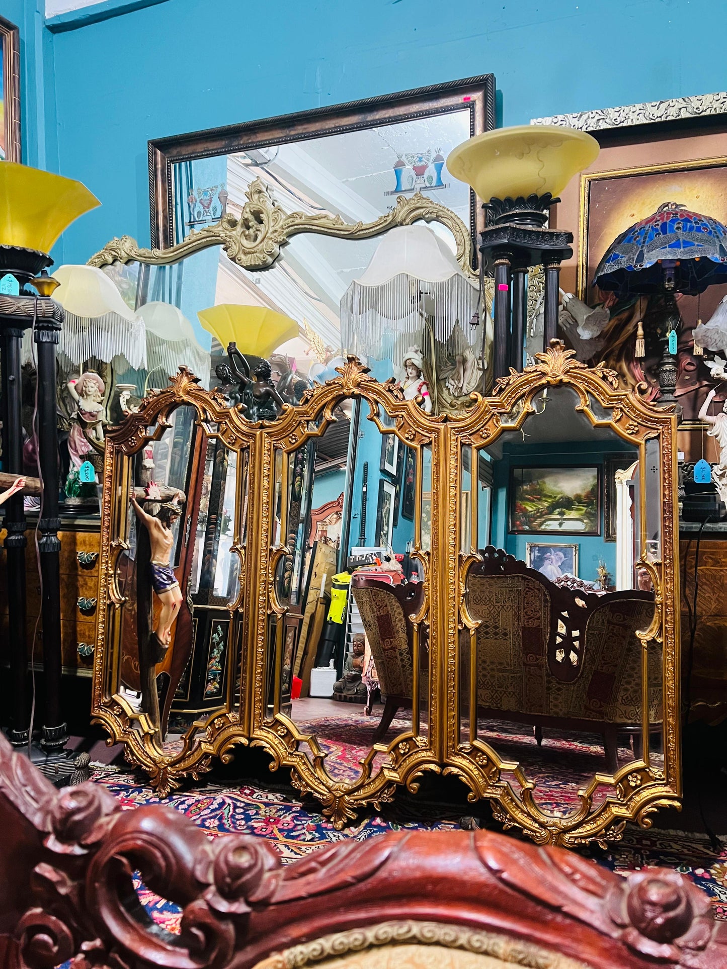 🪞 Espejo Mid Century Hollywood Regency 🪞