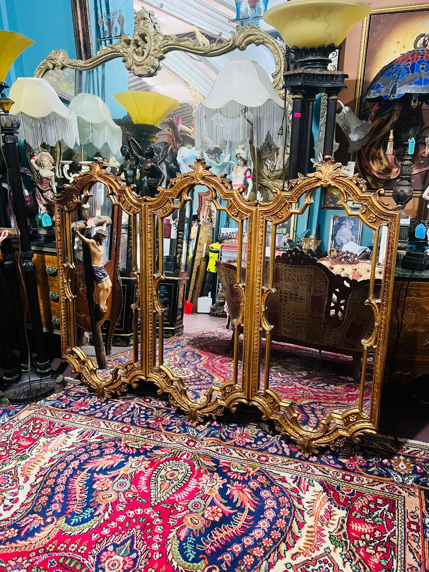 🪞 Espejo Mid Century Hollywood Regency 🪞