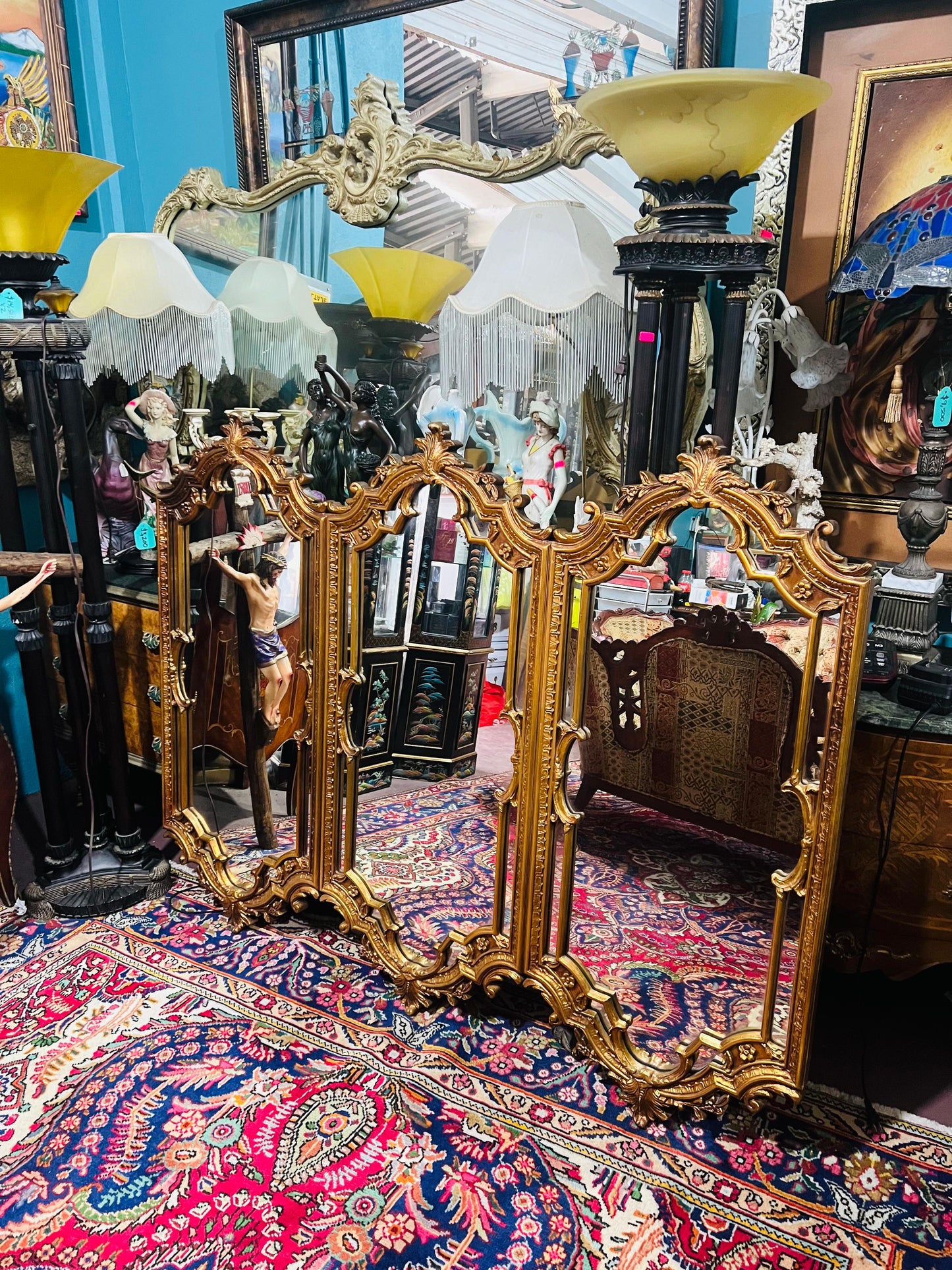 🪞 Espejo Mid Century Hollywood Regency 🪞