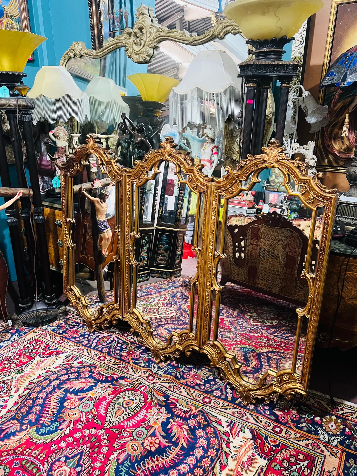 🪞 Espejo Mid Century Hollywood Regency 🪞