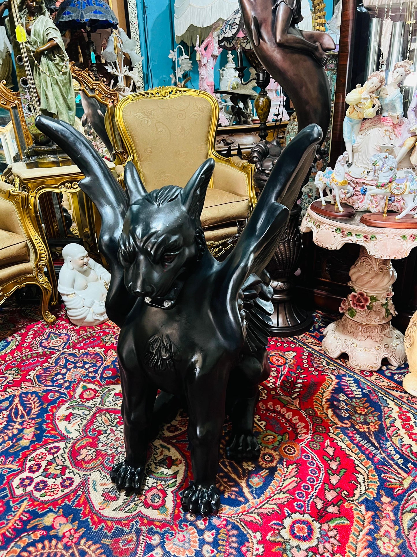 🖤🕸️🦁 Chimera de Alta Calidad en Fibra de Vidrio 🦇🕸️🖤