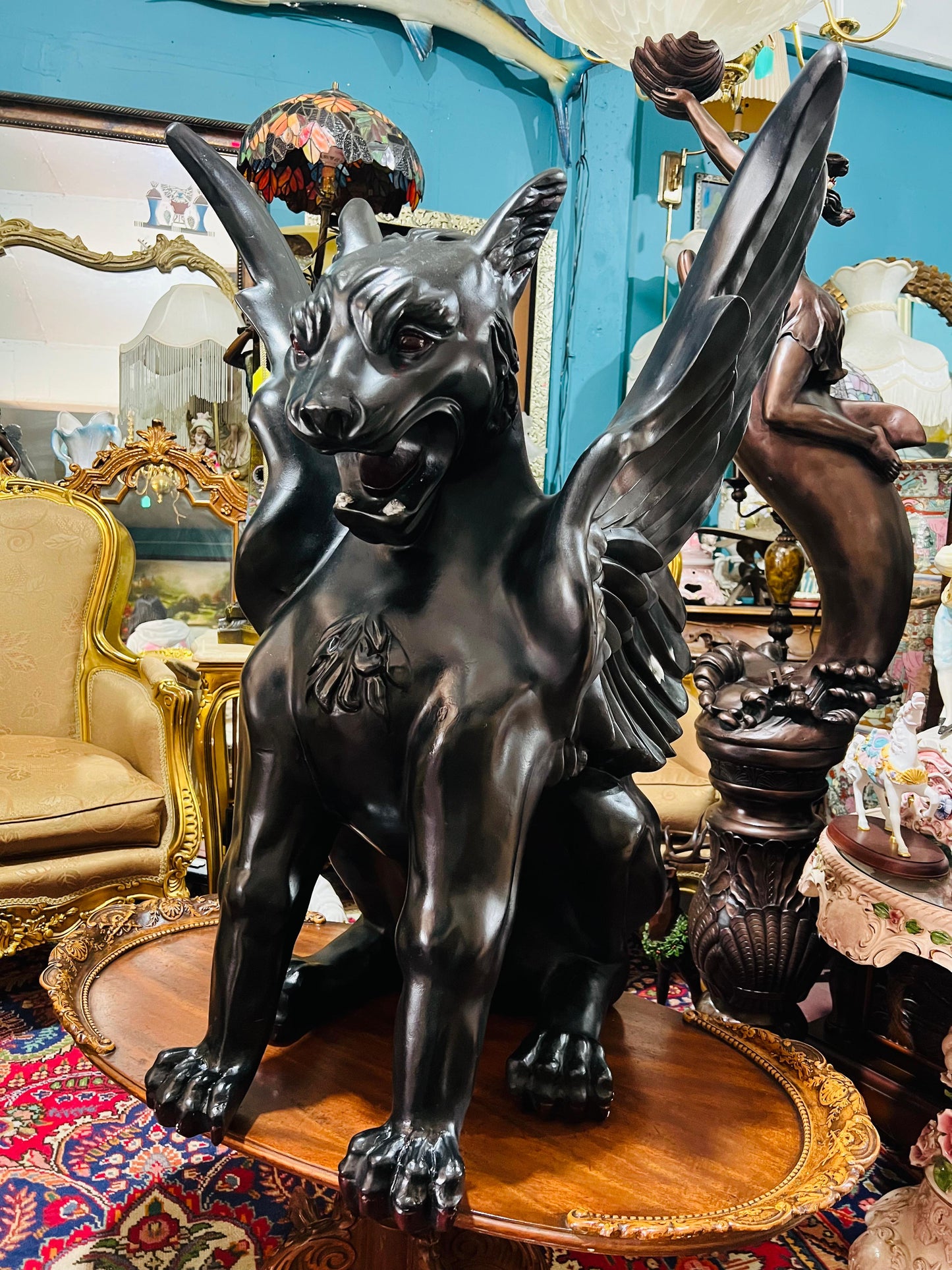 🖤🕸️🦁 Chimera de Alta Calidad en Fibra de Vidrio 🦇🕸️🖤