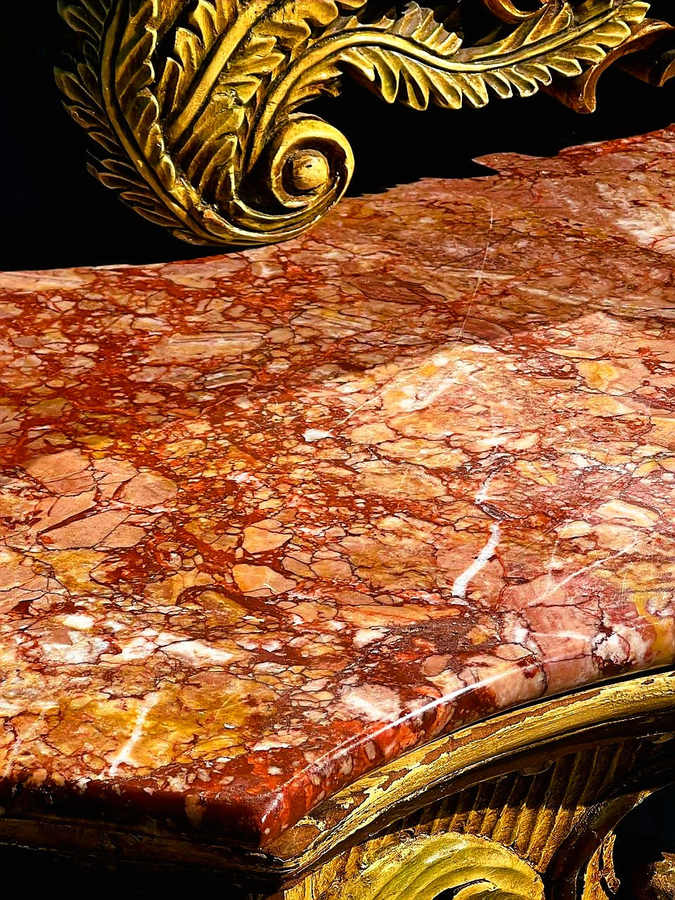 ✨Consola Antigua con Espejo Tallado a Mano Exquisita y Elegante ✨