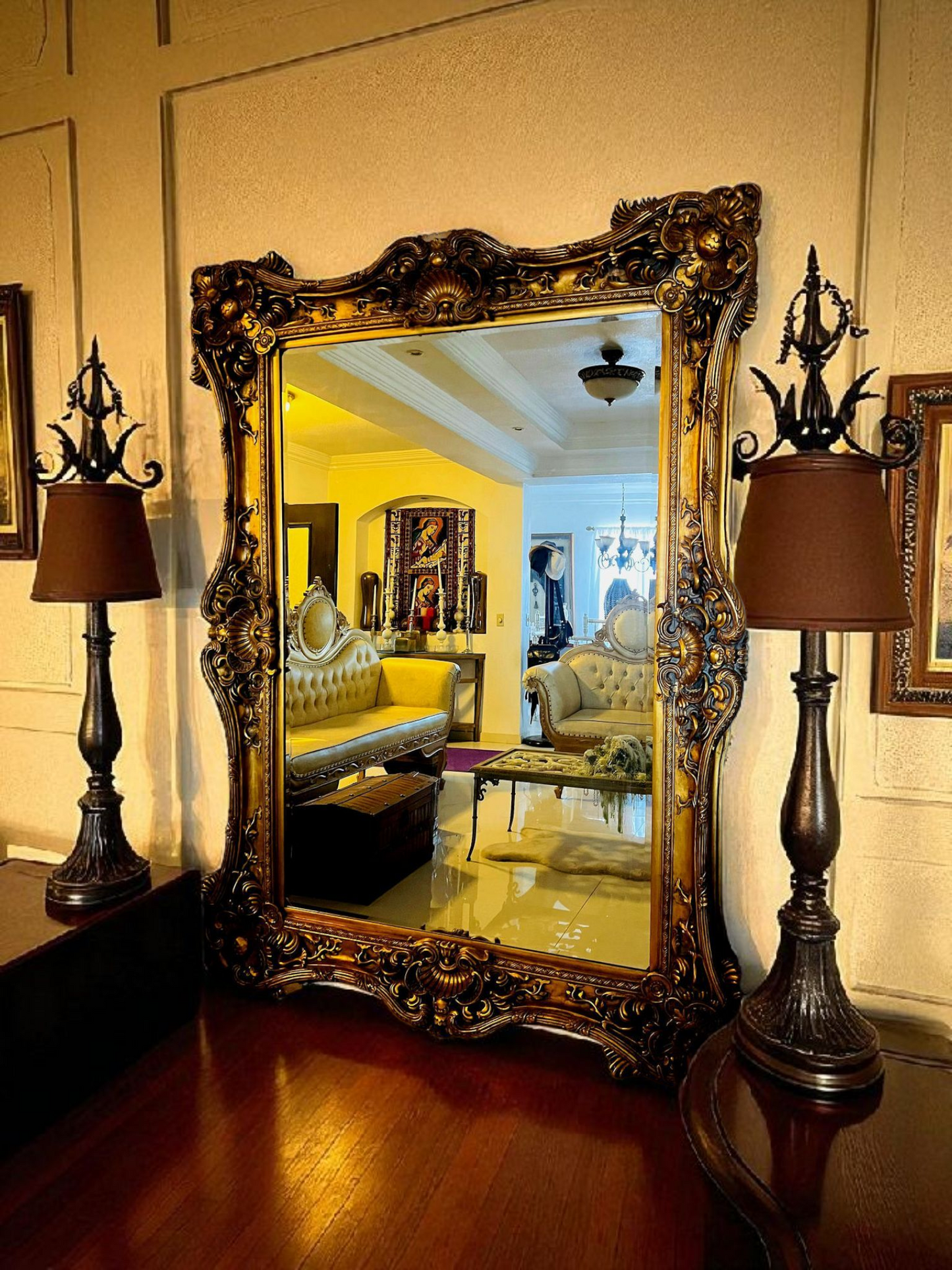 Large Antique Italian Venetian Style Mirror🪞