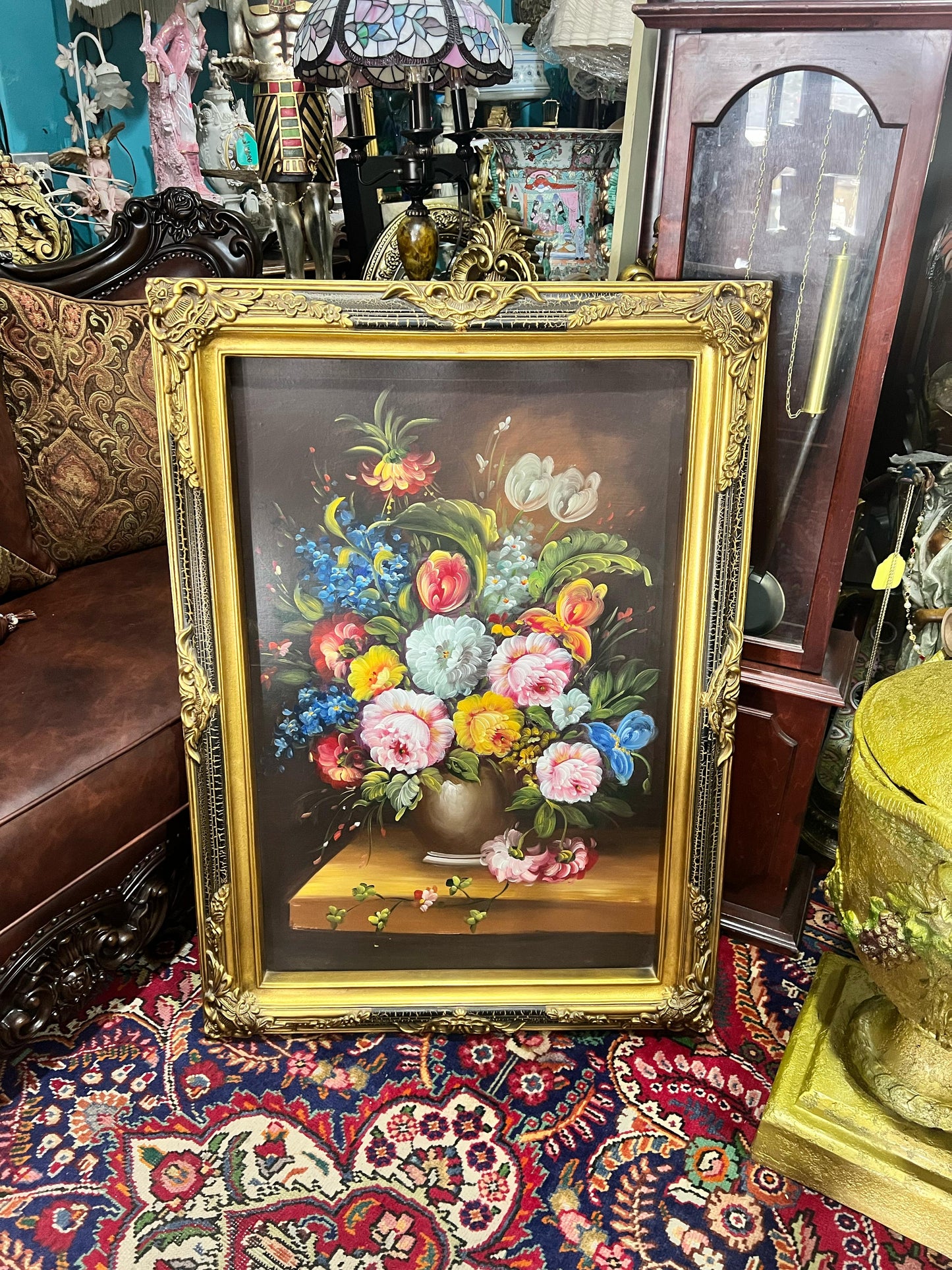 🎨✨ Cuadro de flores pintado al oleo en madera ✨🎨