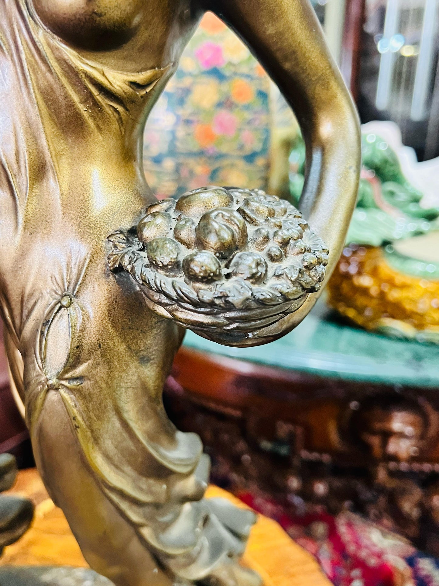🌟✨ Escultura Grande de Musas Estilo Art Nouveau – Figuras de Musas Neoclásicas✨🌟
