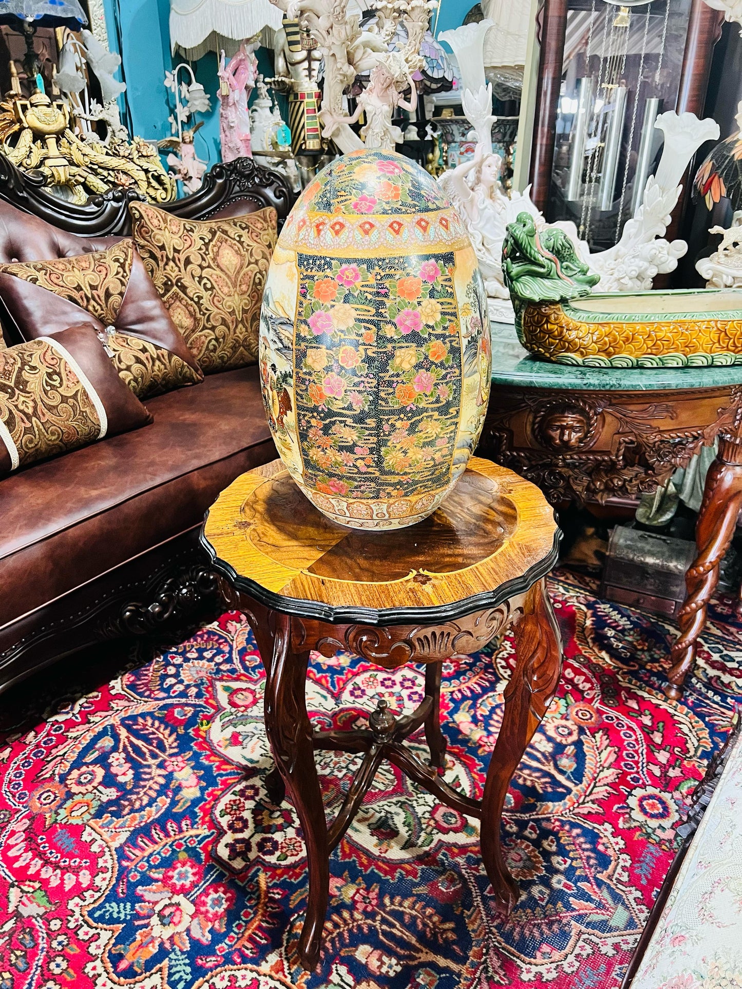 🐉💎 Huevo oriental de porcelana fina: el toque perfecto para tu decoracion💎🐉