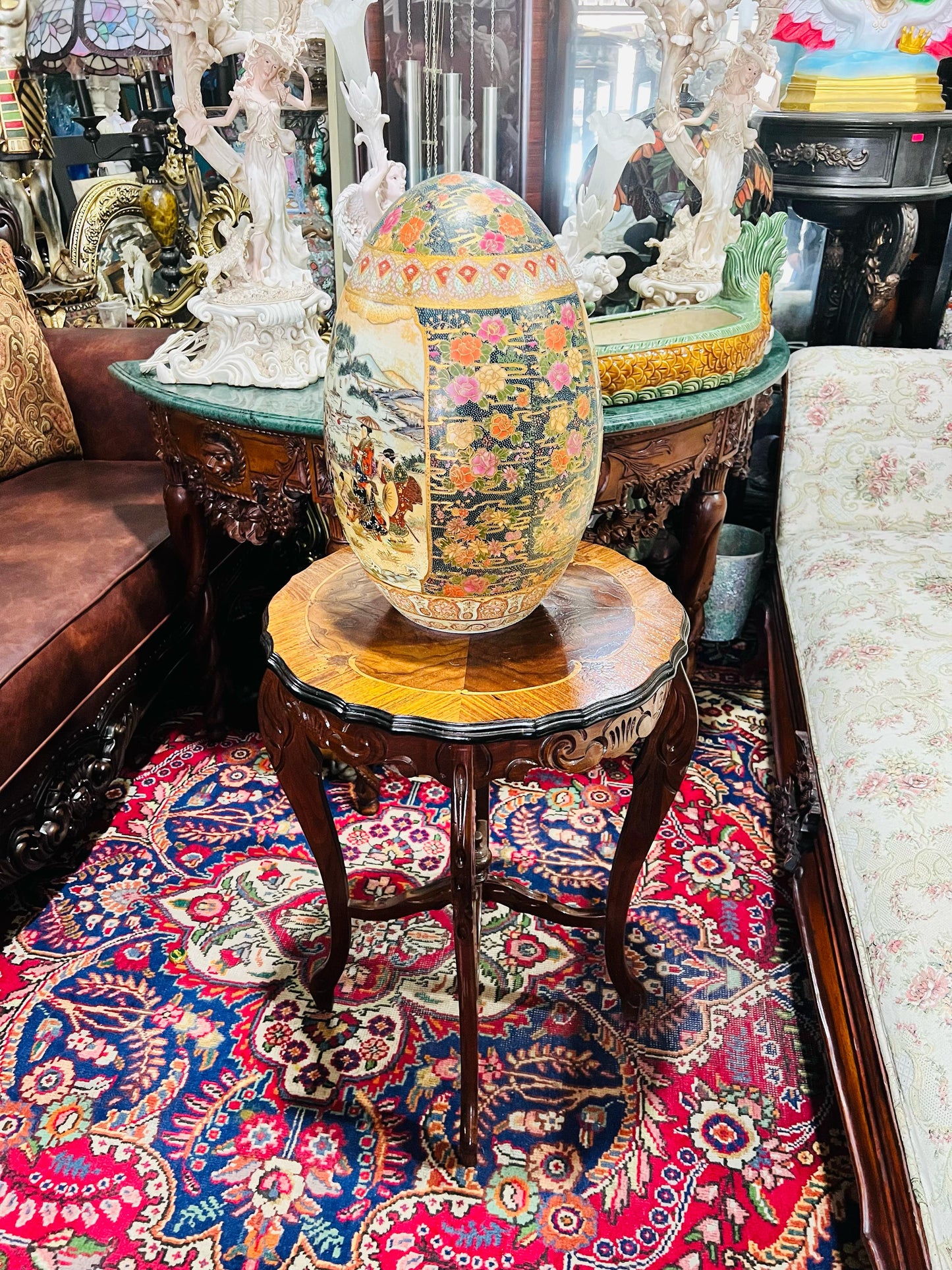 🐉💎 Huevo oriental de porcelana fina: el toque perfecto para tu decoracion💎🐉