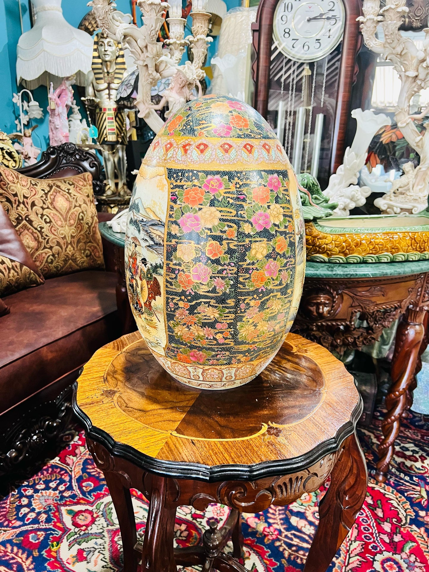 🐉💎 Huevo oriental de porcelana fina: el toque perfecto para tu decoracion💎🐉