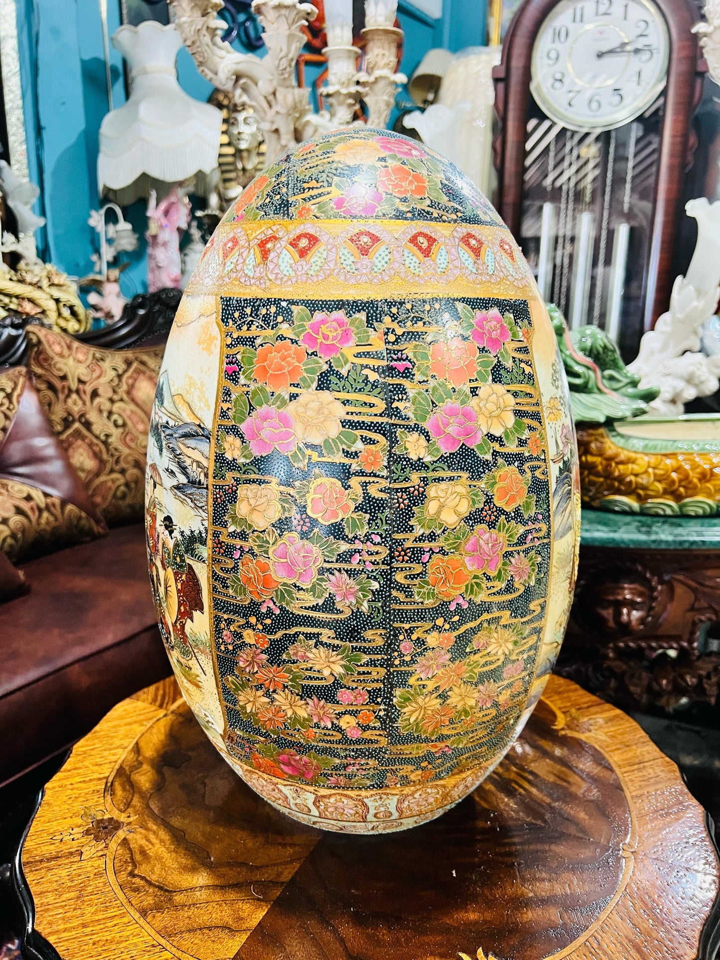 🐉💎 Huevo oriental de porcelana fina: el toque perfecto para tu decoracion💎🐉