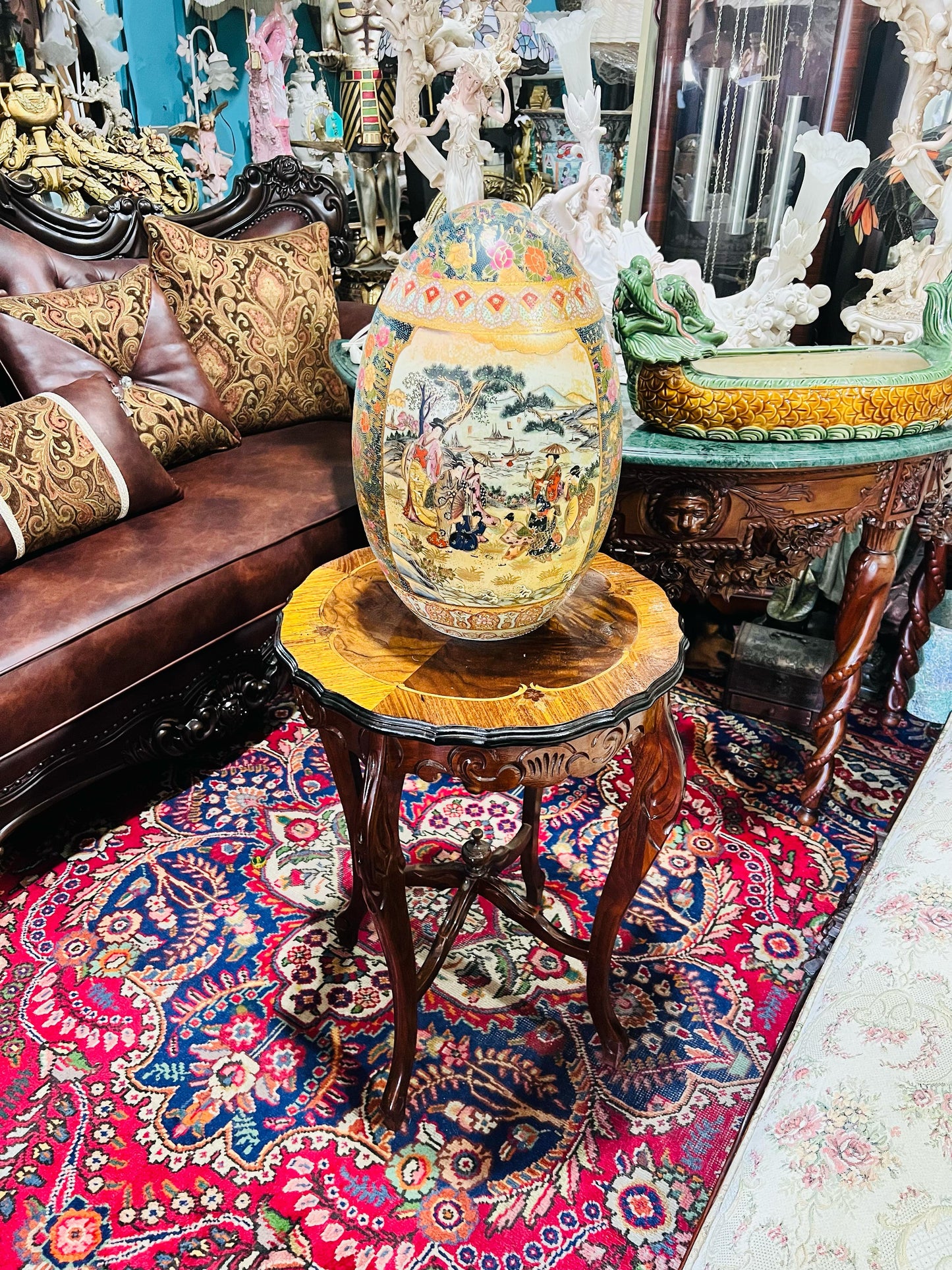 🐉💎 Huevo oriental de porcelana fina: el toque perfecto para tu decoracion💎🐉