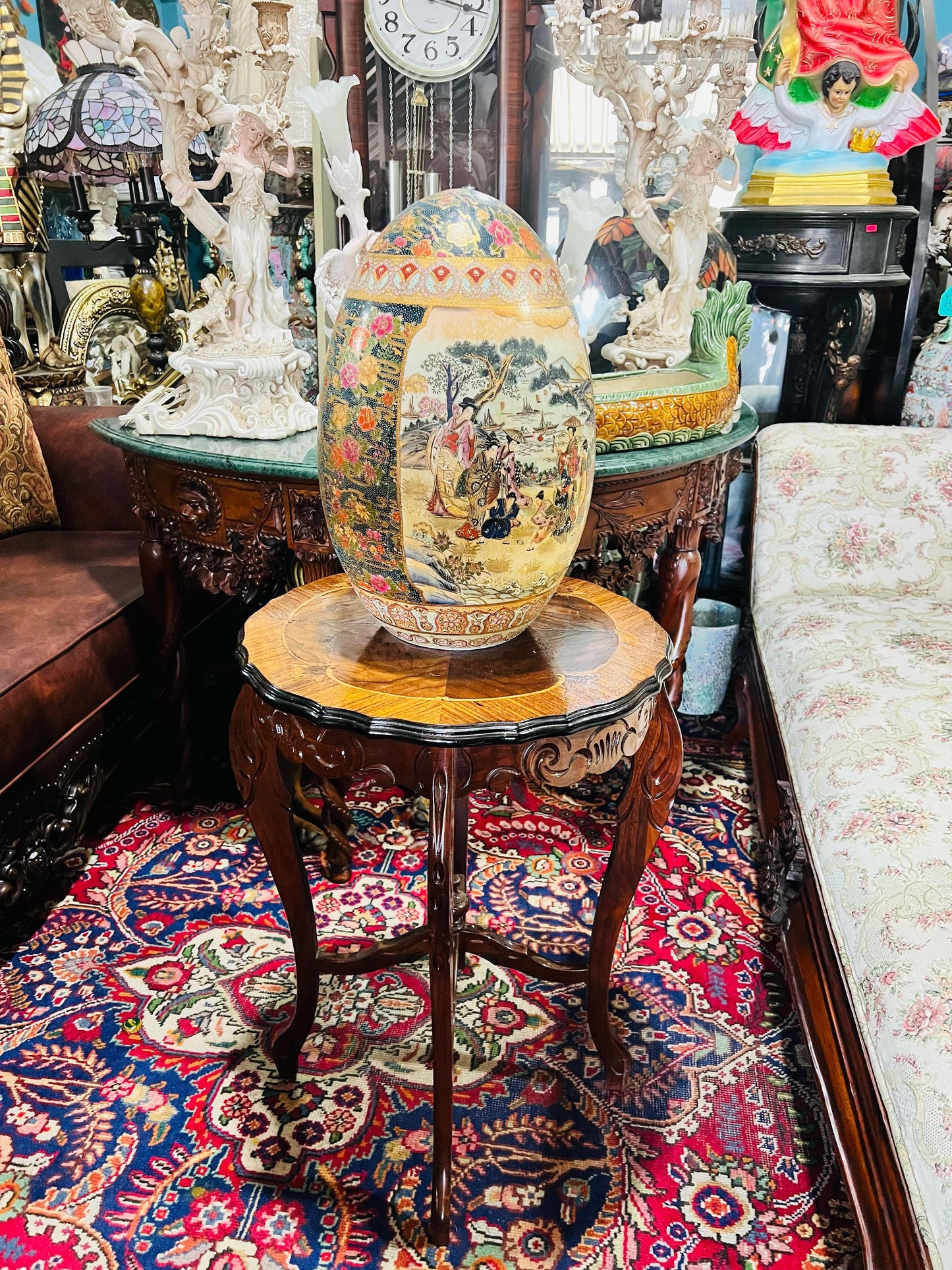 🐉💎 Huevo oriental de porcelana fina: el toque perfecto para tu decoracion💎🐉
