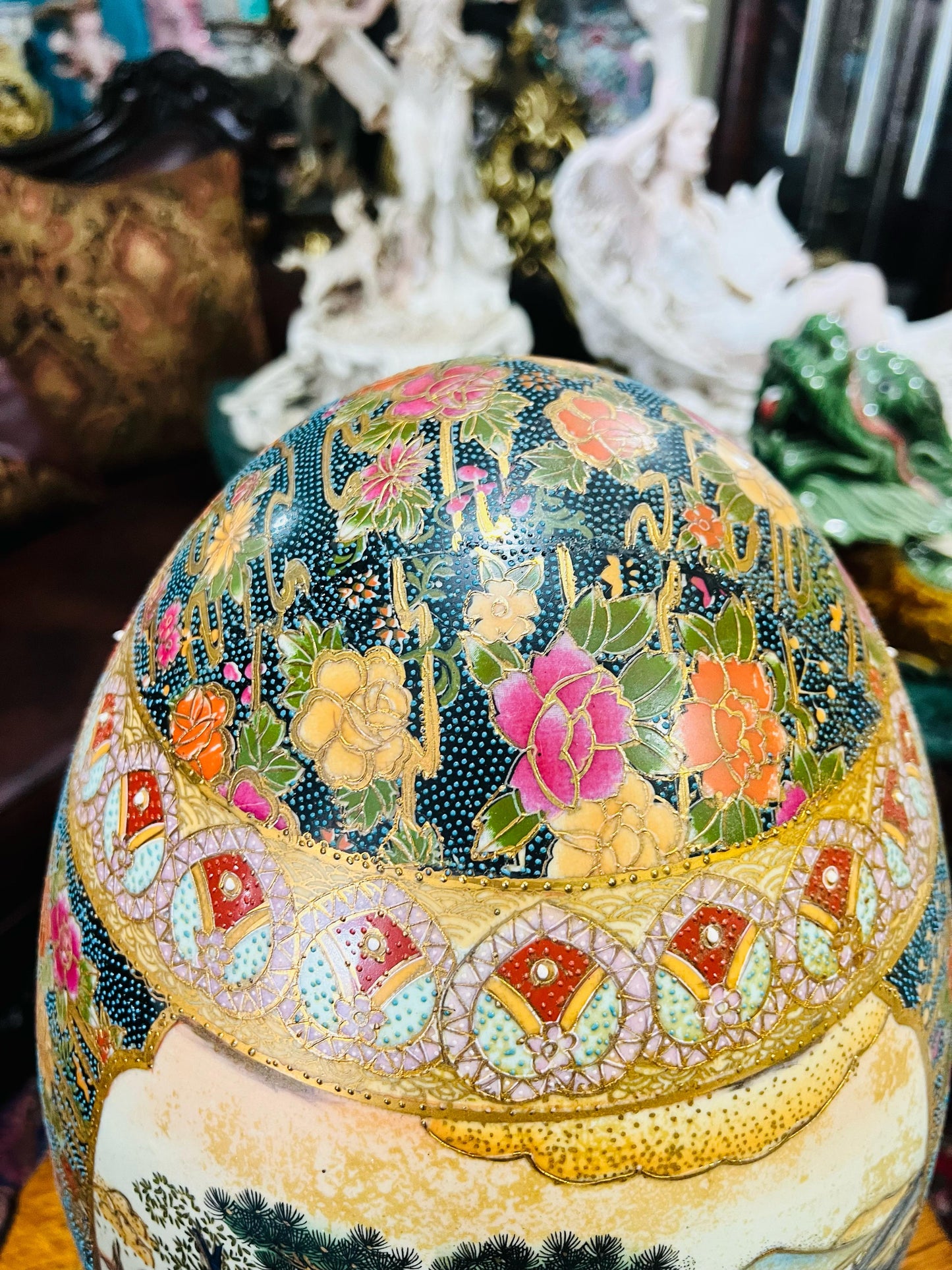🐉💎 Huevo oriental de porcelana fina: el toque perfecto para tu decoracion💎🐉