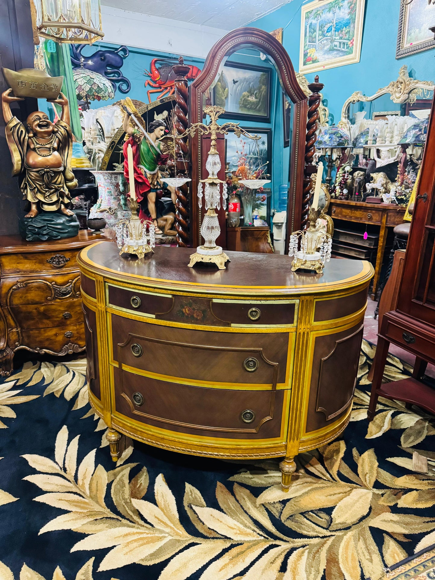 ✨ Comoda Estilo Francés de media luna de 1930✨