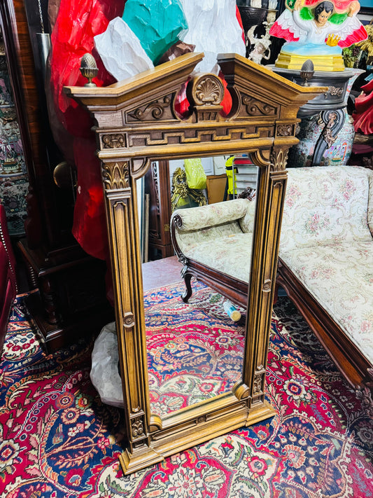 ✨🪞 Espejo Vintage de Madera con Detalles en Bronce🪞✨