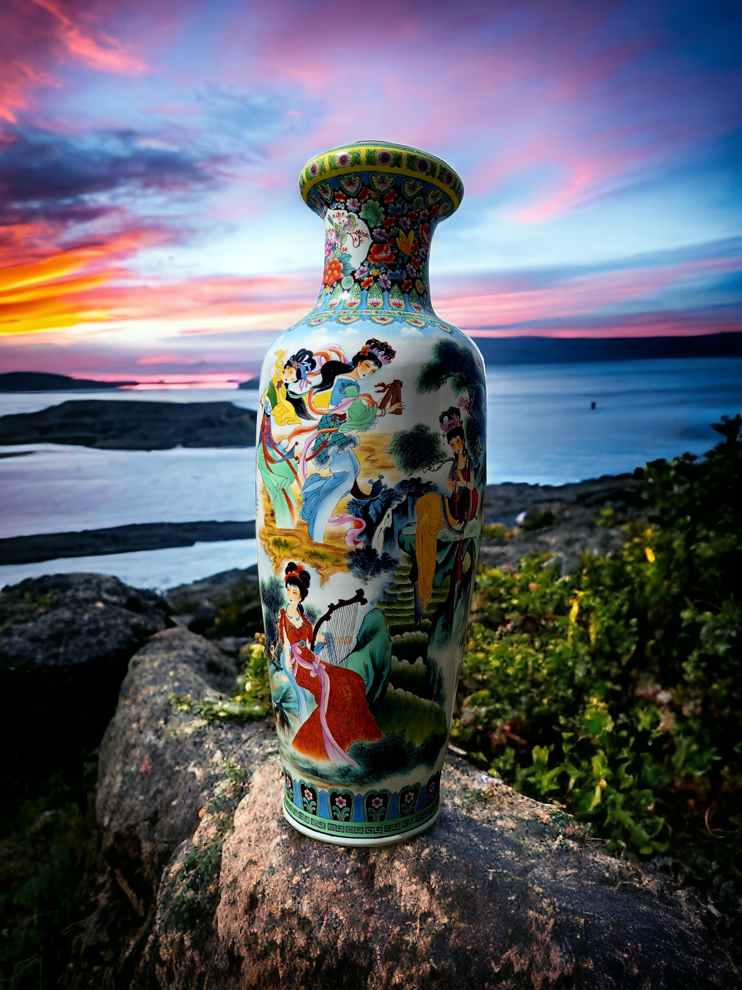 🎎🏮🇨🇳 ¡Jarrón de Porcelana Fina de China calidad de museo! 🇨🇳🏮🎎