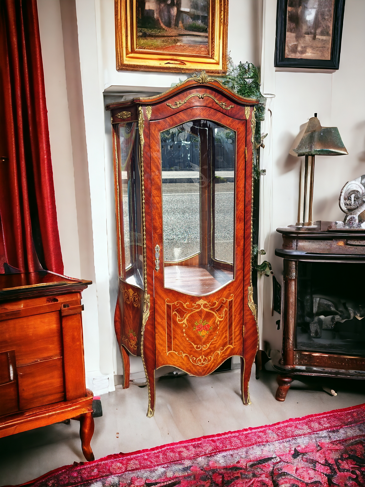 🏰🇫🇷 Vitrina Estilo Francés - Exclusiva en Rosarito Antiques 🇫🇷🏰