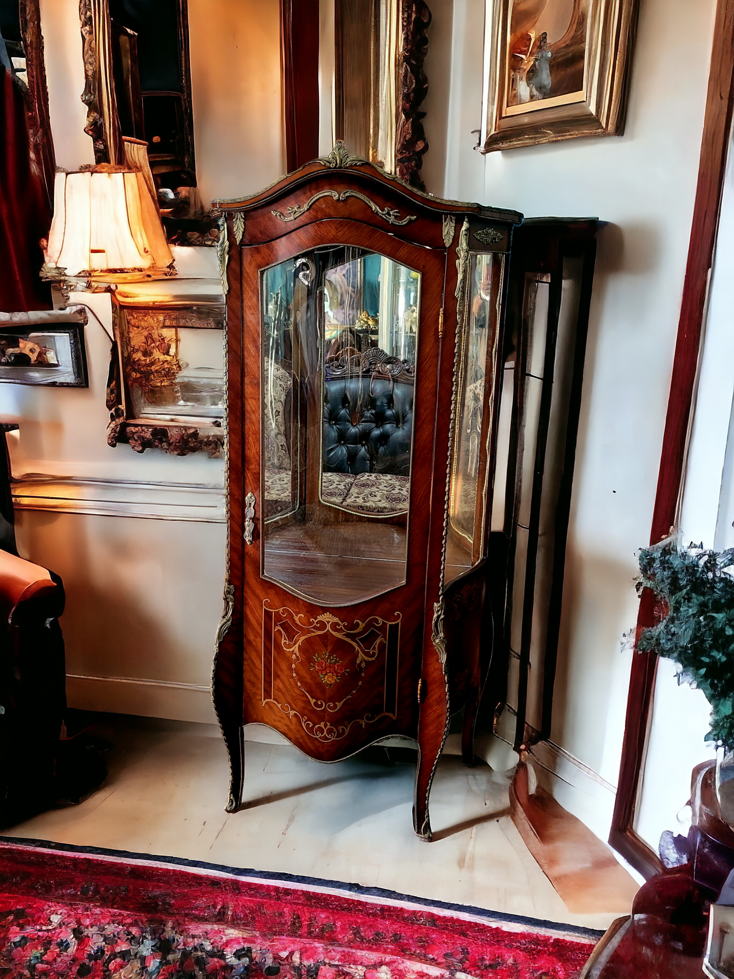 🏰🇫🇷 Vitrina Estilo Francés - Exclusiva en Rosarito Antiques 🇫🇷🏰