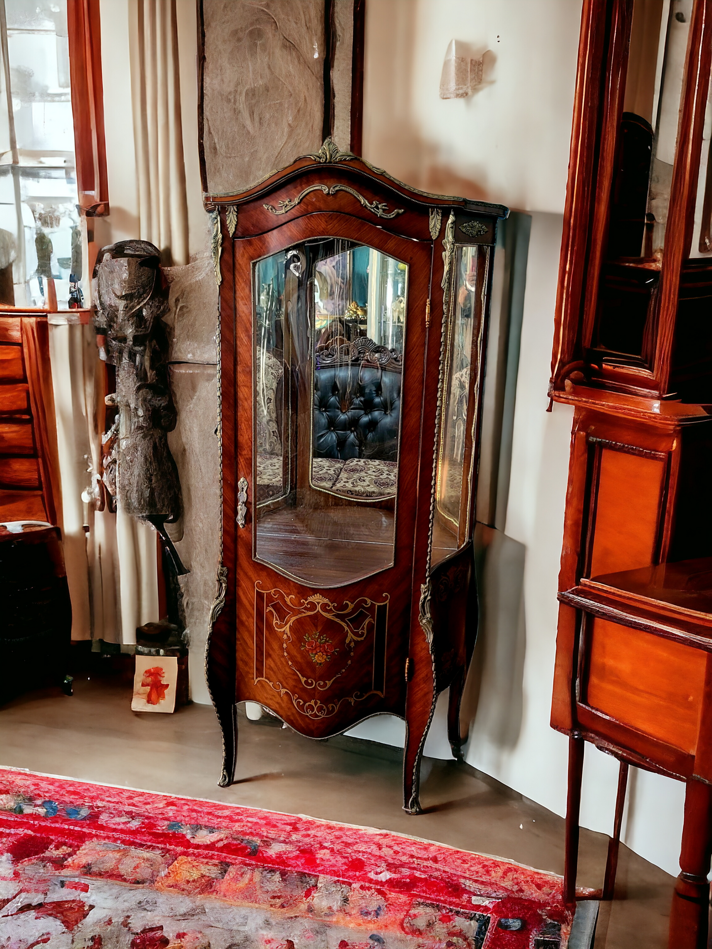 🏰🇫🇷 Vitrina Estilo Francés - Exclusiva en Rosarito Antiques 🇫🇷🏰