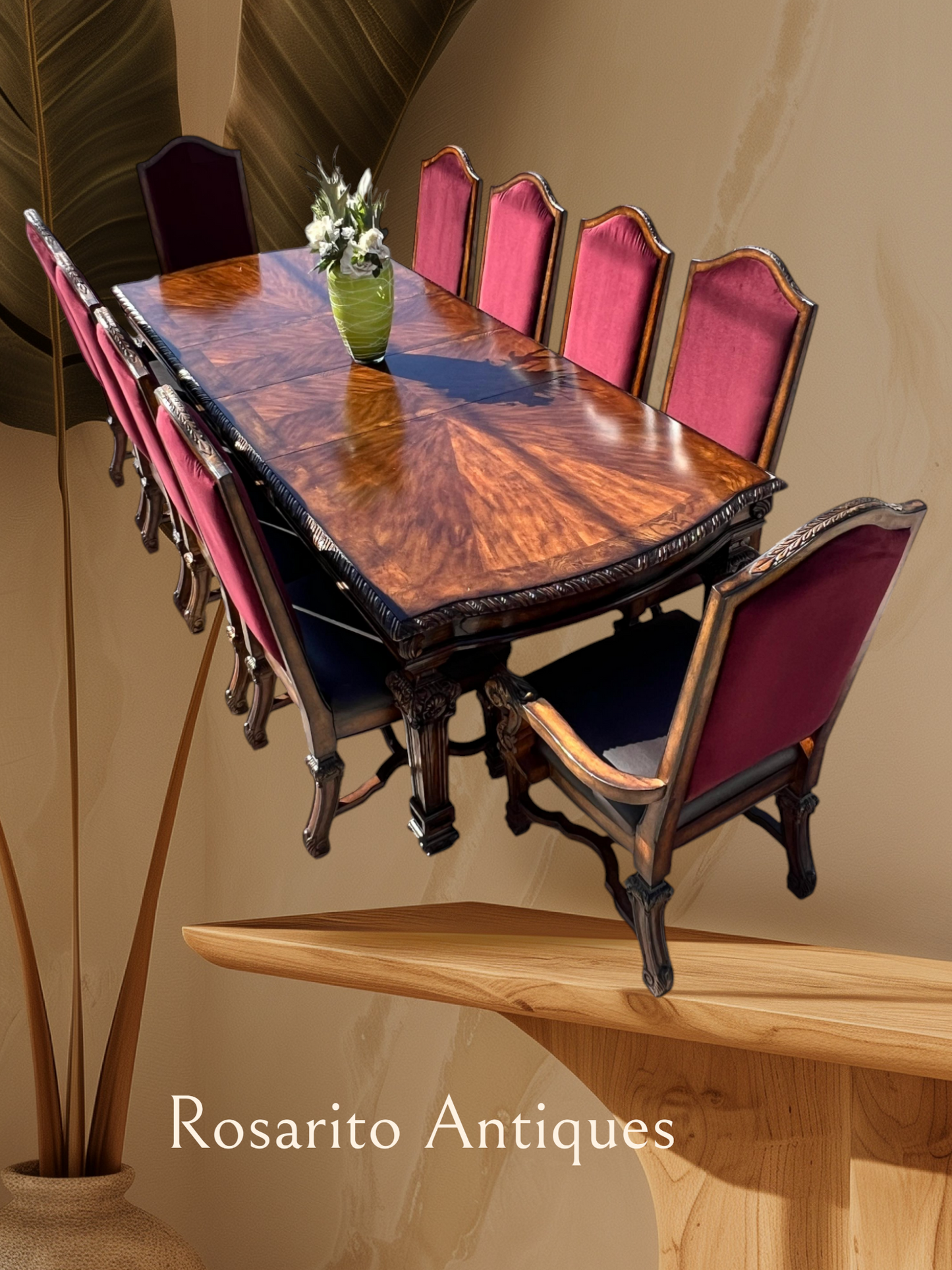 🍽️🏡 Comedor De 10 Sillas, Modelo Casa Mollino de Ashley Furniture 🏡🍽️