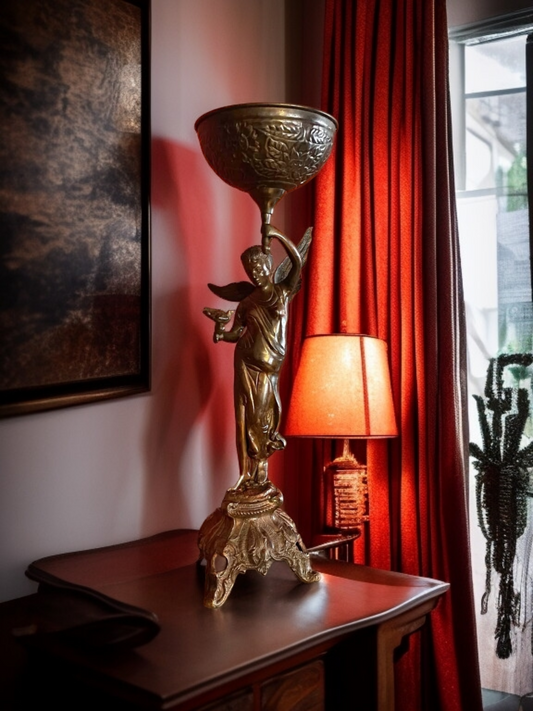 ✨ "Escultura de Ángel en Bronce: Historia y Elegancia en Cada Detalle" 🏺✨