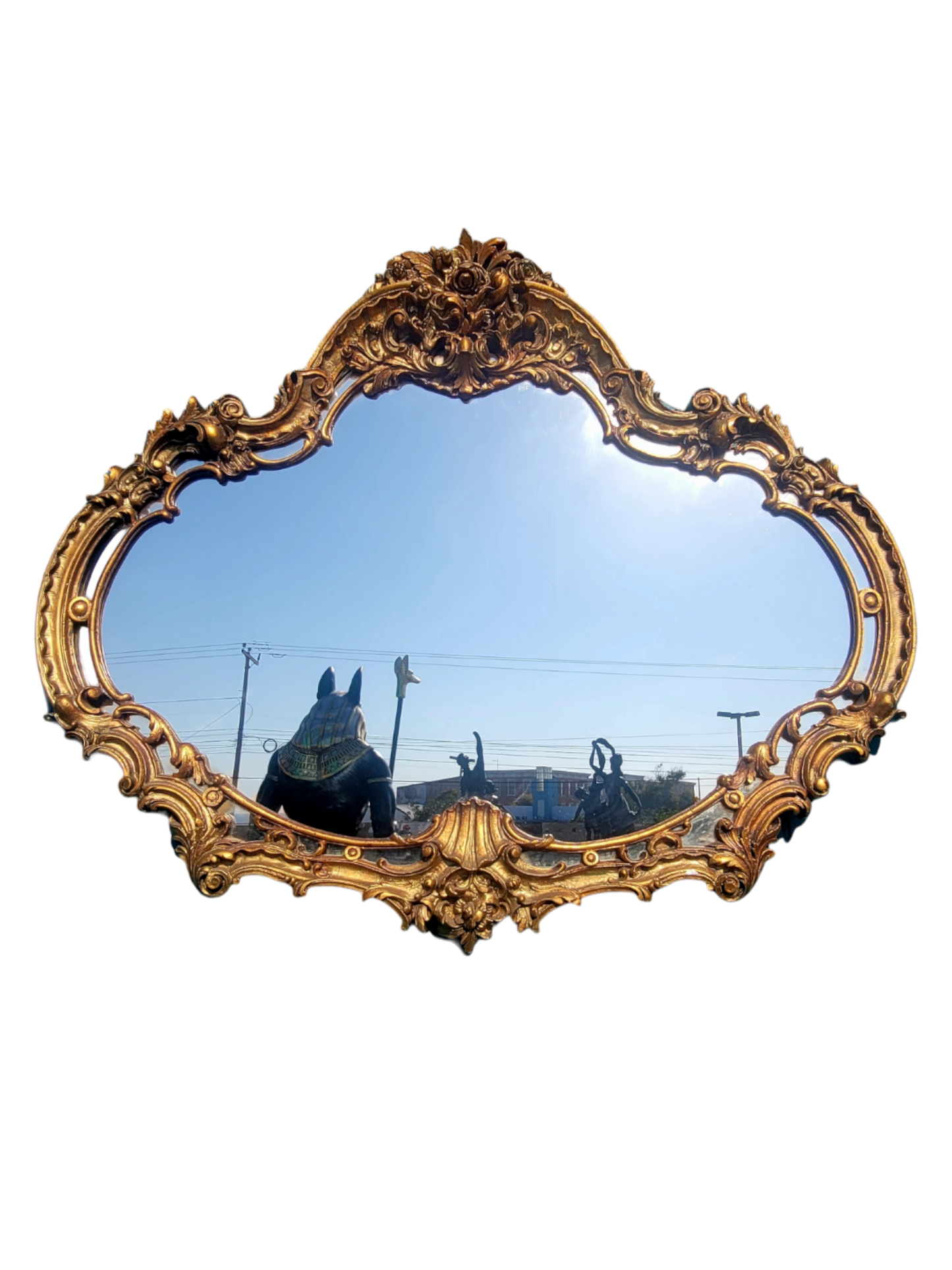 ✨️Espejo Hoolywood Regency color dorado💫