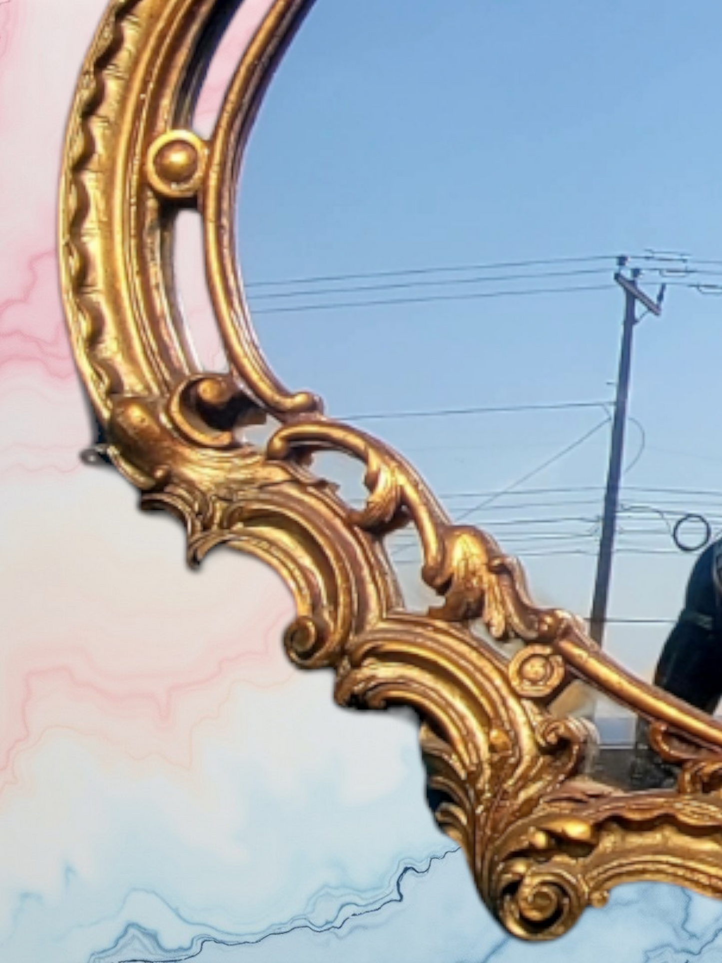 ✨️Espejo Hoolywood Regency color dorado💫