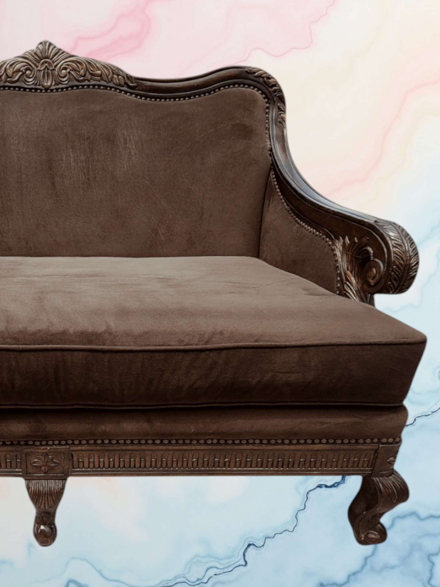 🌟 ¡Liquidacion Sofa Y Love Seat Tradicionales Con Marco En Madera De Nogal! 🌟