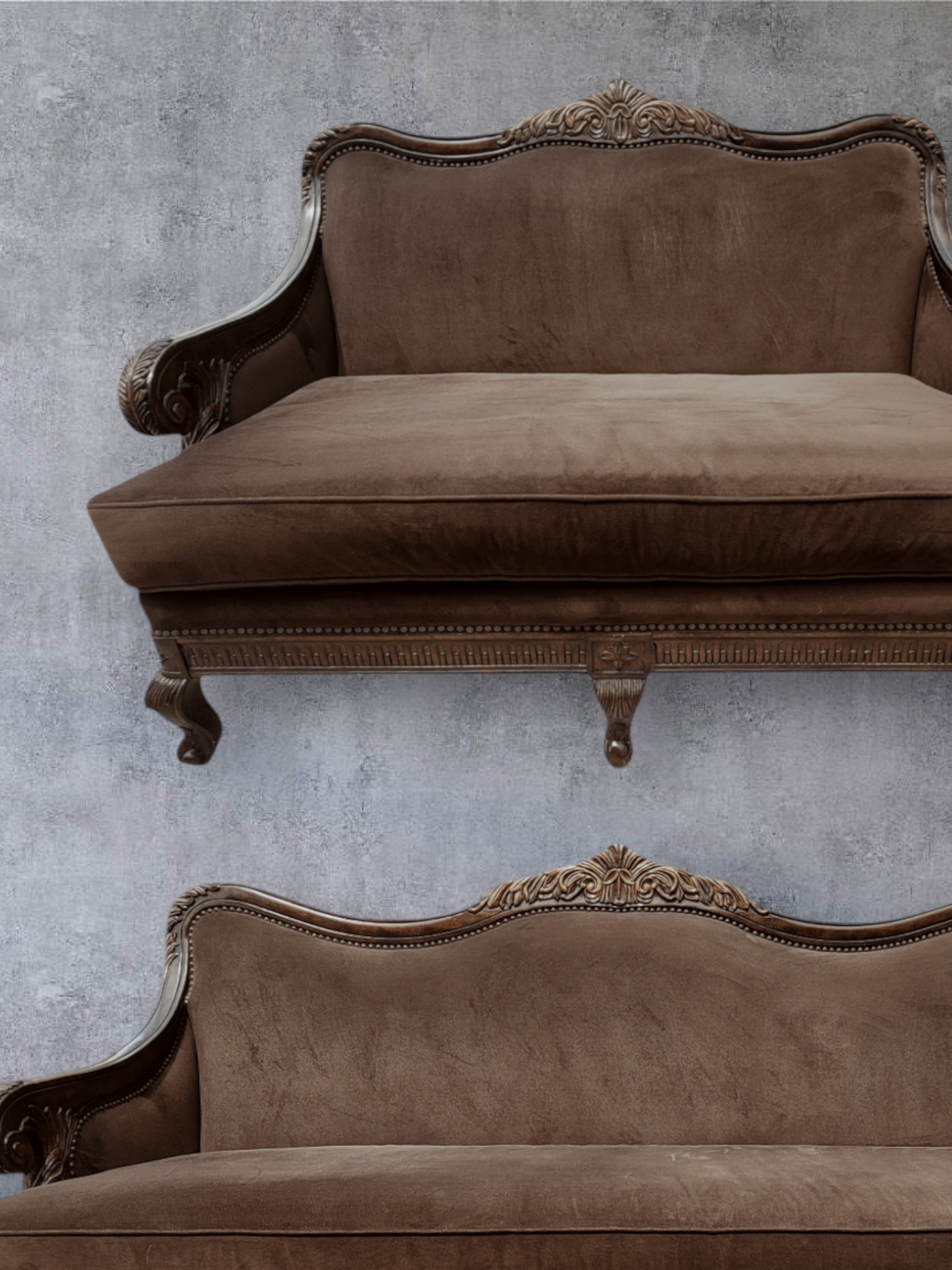 🌟 ¡Liquidacion Sofa Y Love Seat Tradicionales Con Marco En Madera De Nogal! 🌟