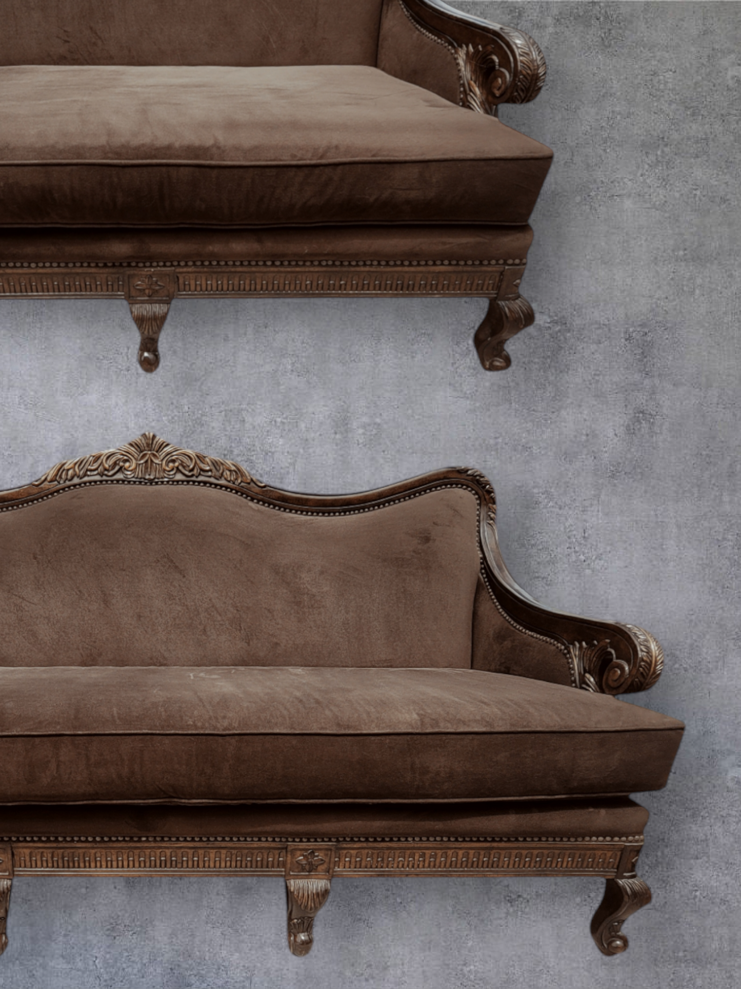 🌟 ¡Liquidacion Sofa Y Love Seat Tradicionales Con Marco En Madera De Nogal! 🌟