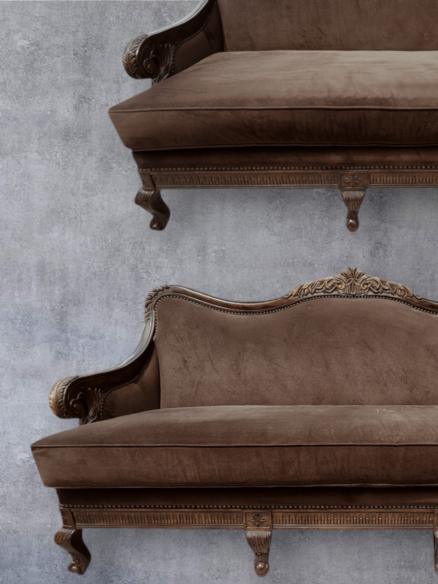 🌟 ¡Liquidacion Sofa Y Love Seat Tradicionales Con Marco En Madera De Nogal! 🌟