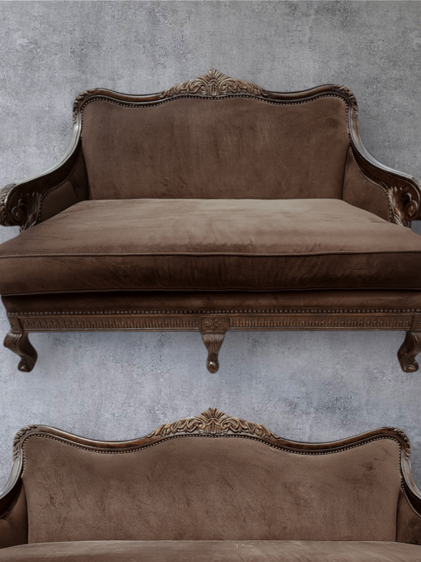 🌟 ¡Liquidacion Sofa Y Love Seat Tradicionales Con Marco En Madera De Nogal! 🌟