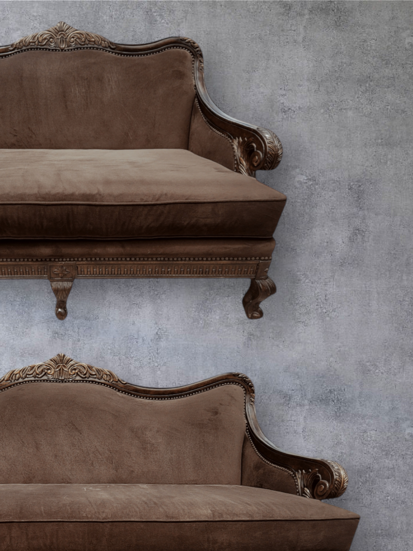 🌟 ¡Liquidacion Sofa Y Love Seat Tradicionales Con Marco En Madera De Nogal! 🌟