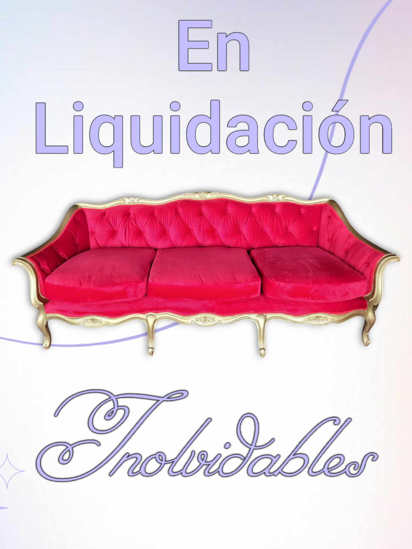 ¡Liquidacion - Sofa Antiguo De 3 Plazas! 🛋️✨