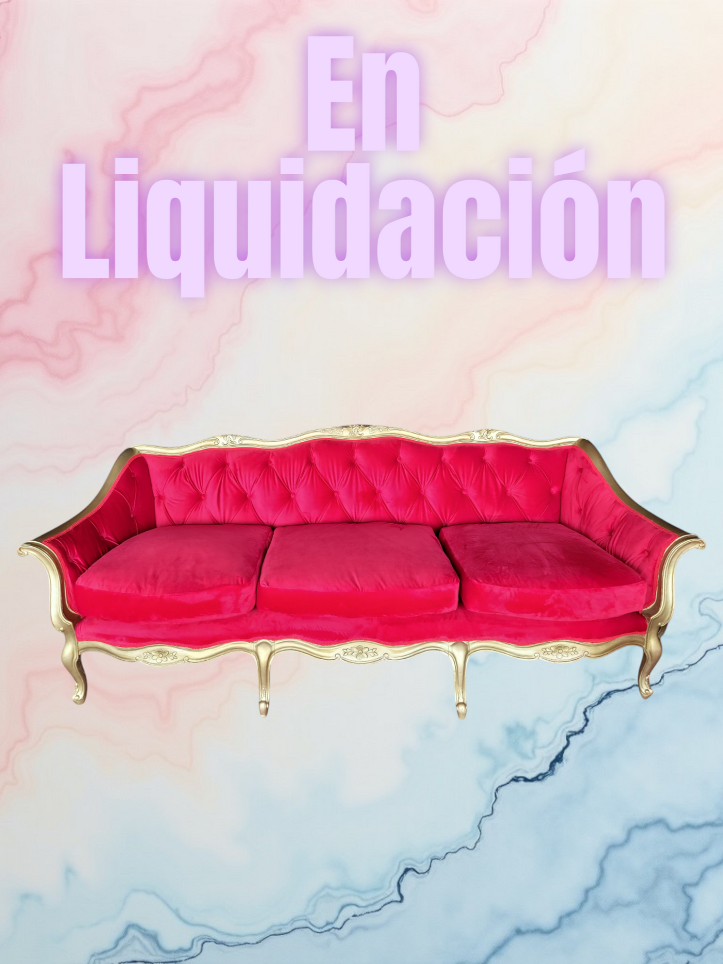 ¡Liquidacion - Sofa Antiguo De 3 Plazas! 🛋️✨